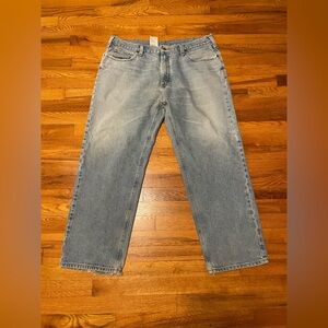 90s Y2K Carhartt denim jeans pants rare vintage grunge distressed 42x30 workman